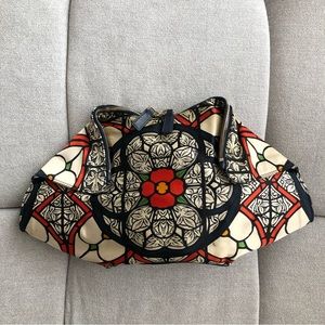 Alexander McQueen DeManta print clutch
